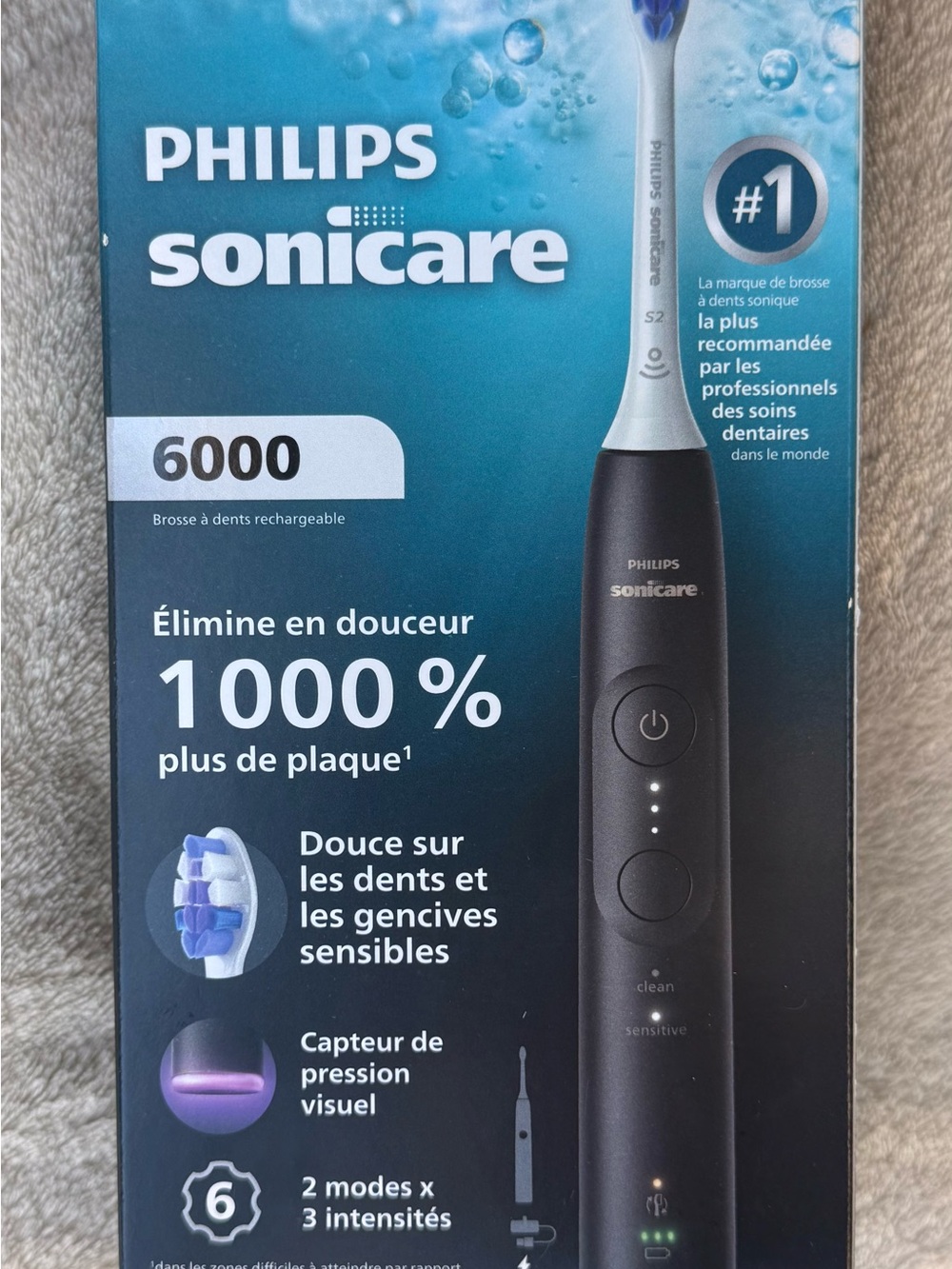 Philips Sonicare Electric Toothbrush Black and Blue